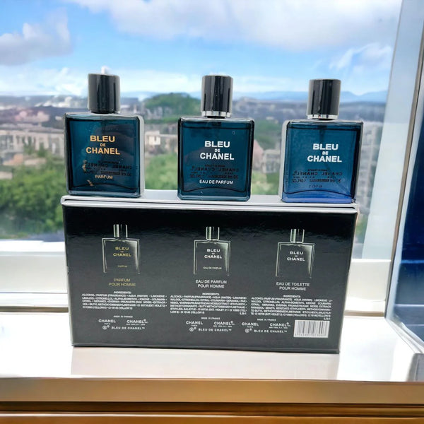 Bleu de Chanel Paris 3-Piece Perfume Set - Radhe Perfumes