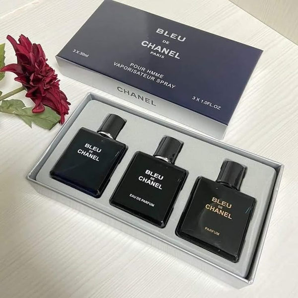 Bleu de Chanel Paris 3-Piece Perfume Set - Radhe Perfumes