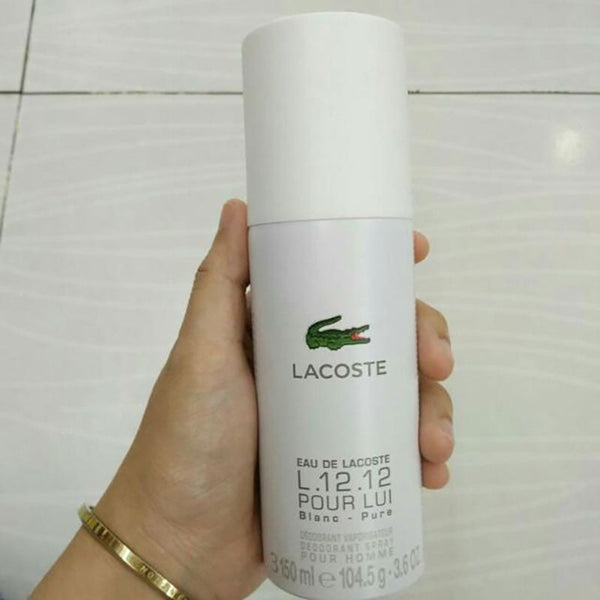 Lacoste L1212 Blanc Deodorant Spray 150ml - Radhe Perfumes