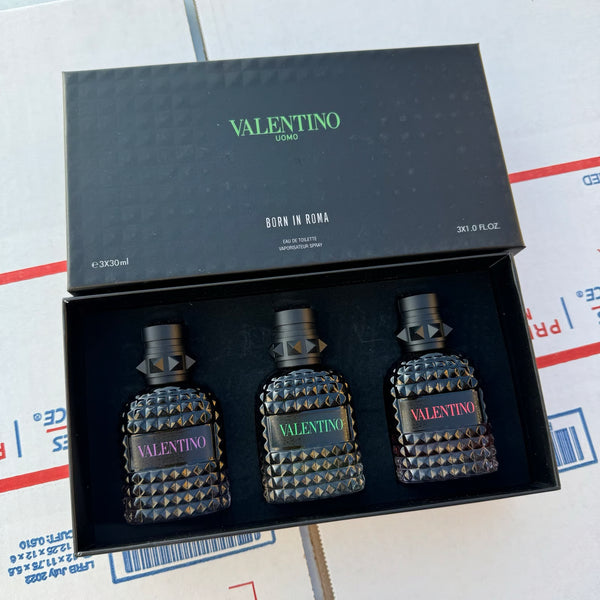 Valentino Uomo Born in Roma 3-Piece Eau de Toilette Set (For Men) - Radhe Perfumes