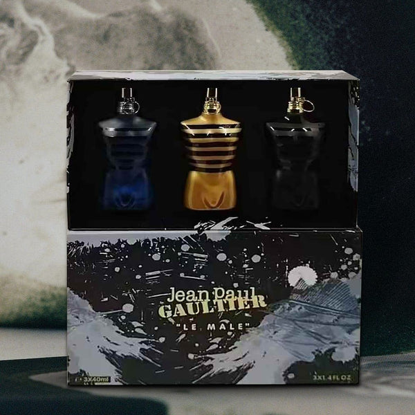 Jean Paul Gaultier 3-Piece Tropical Fragrance Gift Set (40ml Each, Male Bottles) - Radhe Perfumes