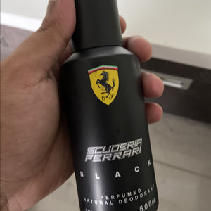 Scuderia Ferrari Black Deodorant for Men 150ml - Radhe Perfumes