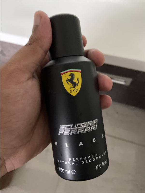 Scuderia Ferrari Black Deodorant for Men 150ml - Radhe Perfumes