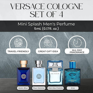 Versace Eros 4-Piece Perfume Gift Set (30ml Each) - Radhe Perfumes
